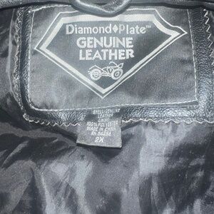 Buffalo Leather Jacket Men’s leather jacket  Brand: dimond plate Material: Buffa